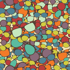 Seamless colorful background made of sunglasses in flat style in