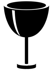 Wine glass vector image