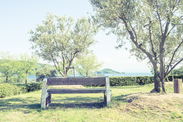 Scenery with the bench