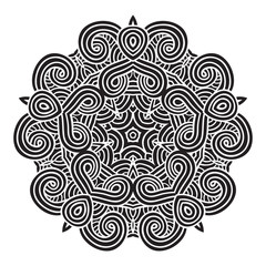 celtic knot pattern card, mandala, amulet