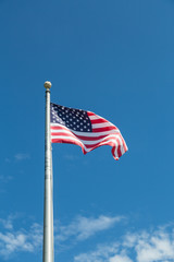 American Flag Up Flagpole