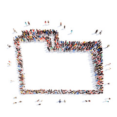 people representing the folder.