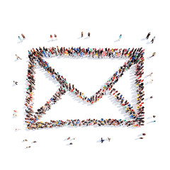 people in the form of a letter.