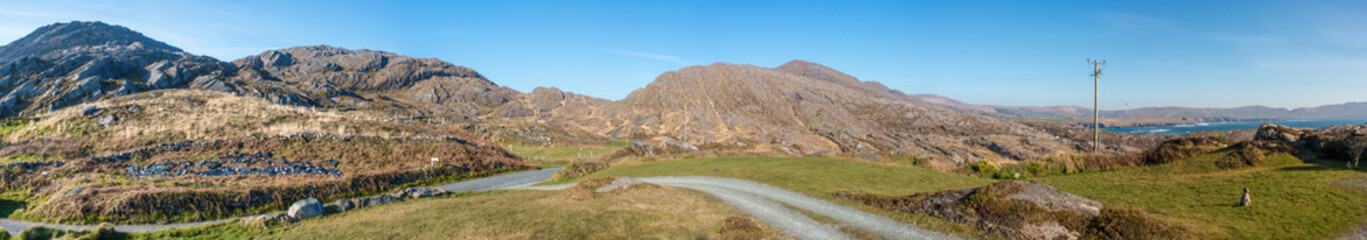Beara Peninsula Panoramic view landscape Near Ardgroom Ireland