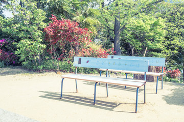 Obraz premium Scenery with the bench