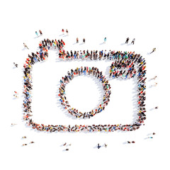 people in the form of a camera.