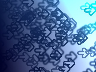 Blue Arrows Background