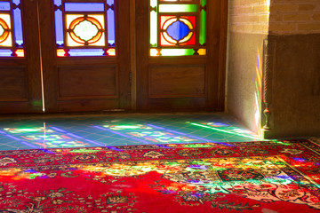 Nasir al-Mulk Mosque in Shiraz, Iran