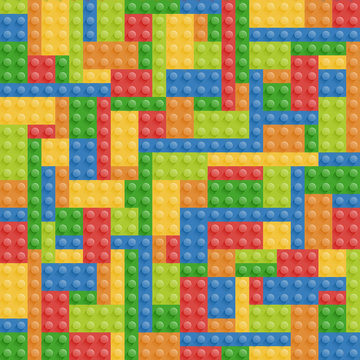 Lego Blocks Bricks Building Seamless Pattern Background Colorful