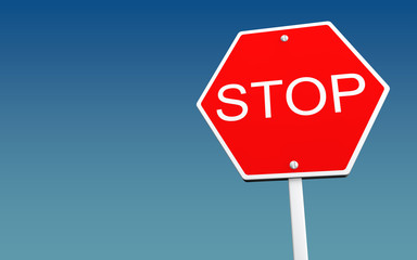 Stop sign board