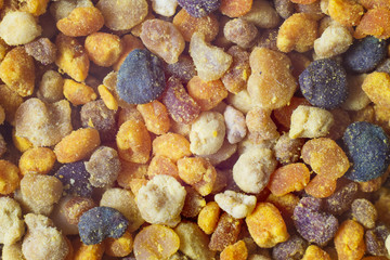 Bee pollen closeup .