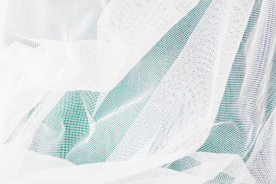 white mesh fabric