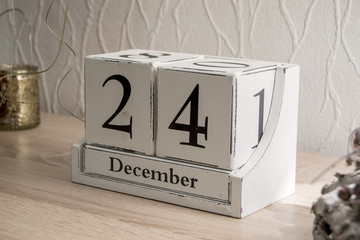 Kalenderwürfel 24. Dezember