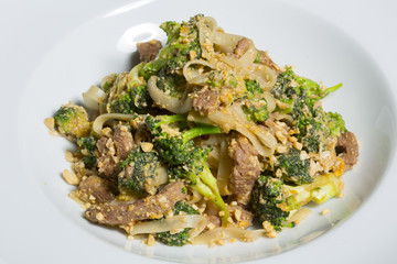 Thai Pad Satay - stir fry with broccoli and noodles