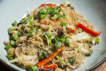 Thai glass noodles stir fry
