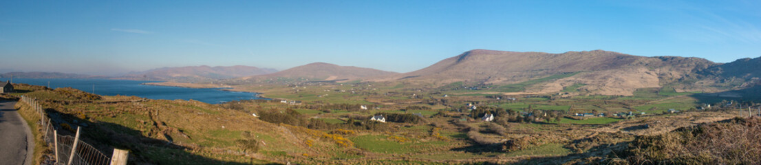 Fototapeta na wymiar Beara Peninsula Panoramic view landscape Near Ardgroom Ireland