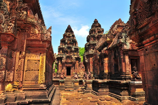 Angkor Temple of Banteay Srei in Cambodia