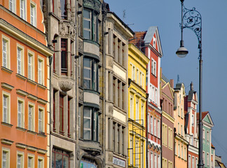 Häuser am Rynek in  Wroclaw
 - obrazy, fototapety, plakaty
