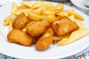golden fried chicken nuggets
