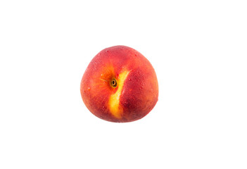Nectarine fruits over white background
