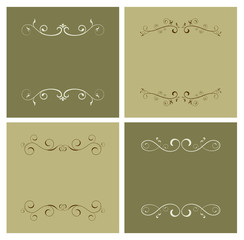 floral vintage card background