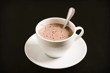 Crédence de cuisine en verre imprimé Chocolat chocolat chaud