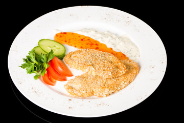 Breaded chicken cutlets
