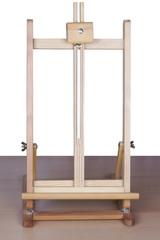 The portable wooden easel 