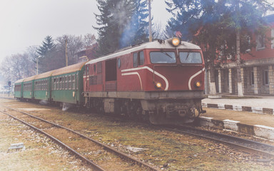 Obraz premium Old vintage train