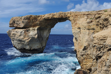 Fototapeta na wymiar Azure Window in Gozo, Malta