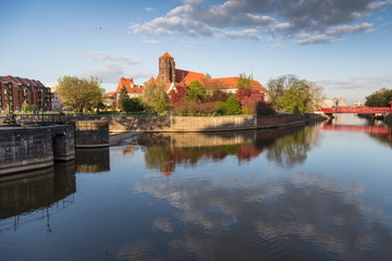 Naklejka premium Historical wroclaw center