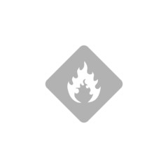 Simple icon Warning flames.