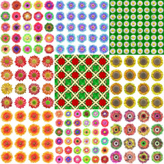 Set of blooms generated texture