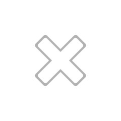 Simple removal icon in the form of a cross.