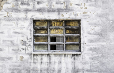 Burned wall