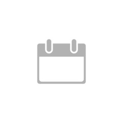 Simple icon blank calendar page.