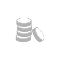 Simple icon stack coins.