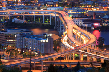Interstate 5 during rush hour