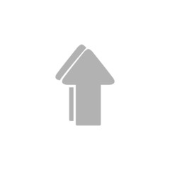 Simple icon arrow pointing upwards.