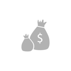 Simple Money bag icon.