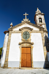 Fototapeta na wymiar Facade of the Church of Santa Marinha