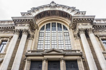 Fototapeta na wymiar Famous building: Stock Exchange in Brussels, Belgium.