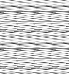 Black and white seamless pattern with line, abstract background.