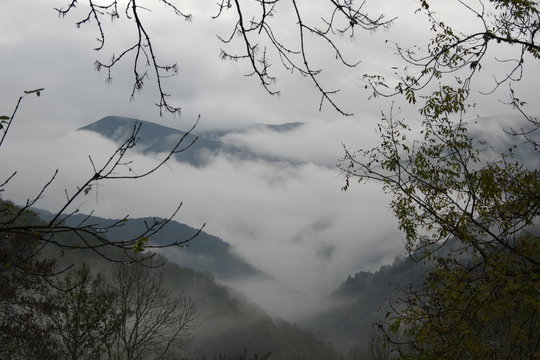 Nubes nos montes do Courel