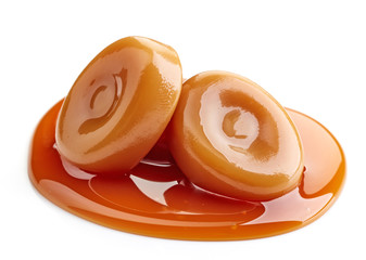 caramel candies and sweet sauce