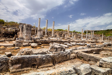 Roman ruins in Perges, Turkey