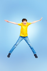 Fototapeta premium jumping boy