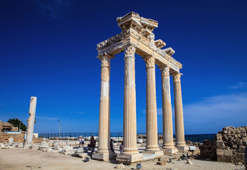 Fototapeta premium ancient monuments in Side, Turkey