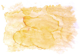 Fototapeta premium Abstract orange yellow isolated stain.