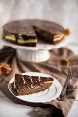 zebra cheesecake